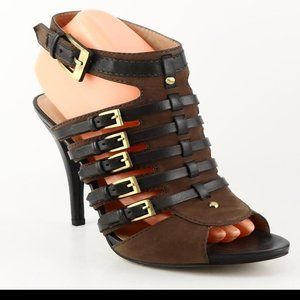 JOAN & DAVID ORALIS Stiletto Gladiators ~ Nubuck. NWOT